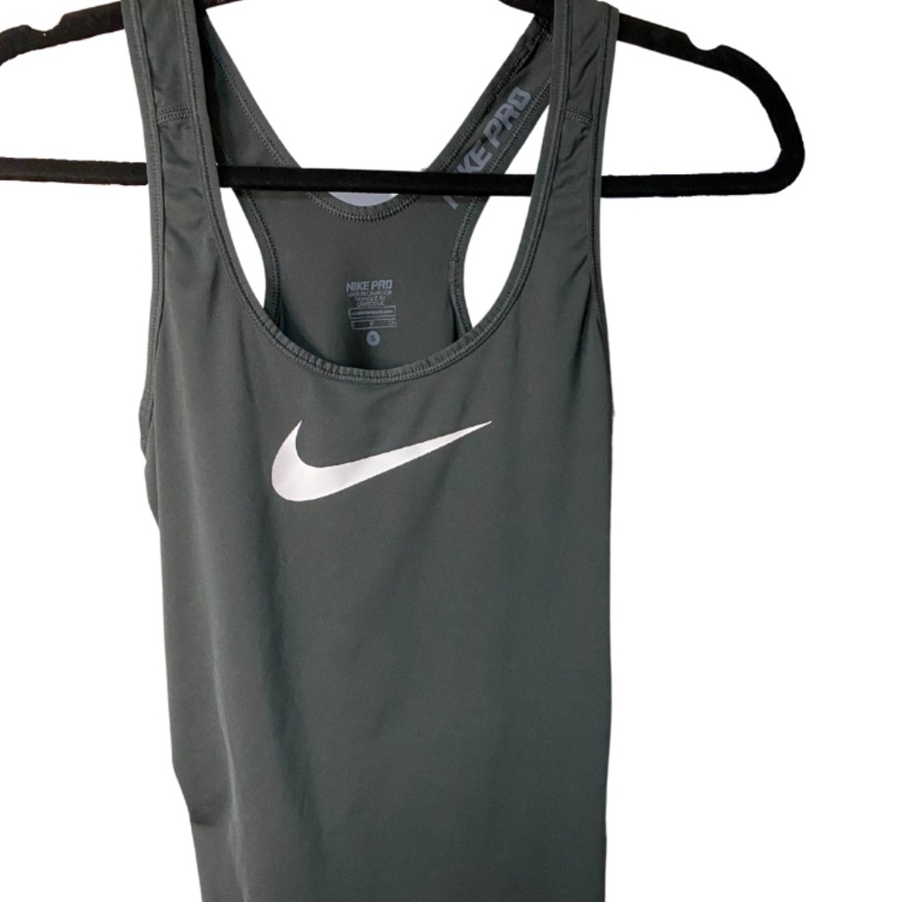 Dark Grey Nike Pro Swoosh Athletic Tank